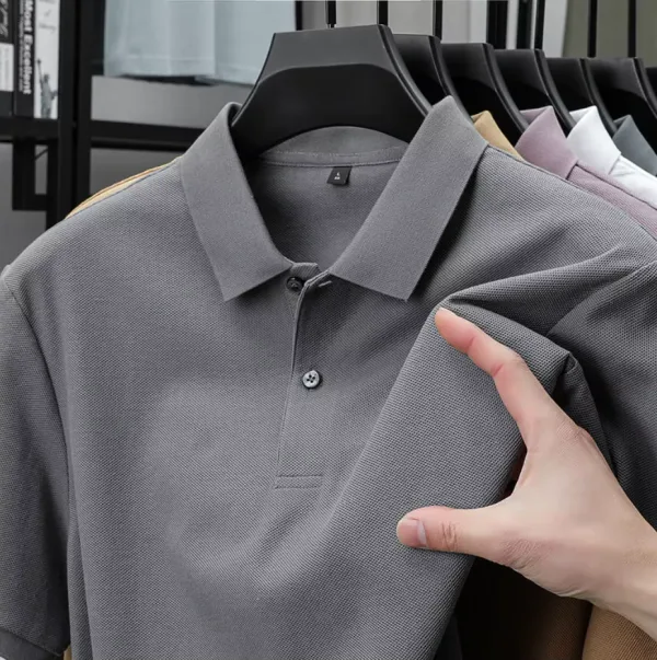 Men's Polo t-Shirt - Loose Short Sleeve T-shirt - Casual POLO Shirt
